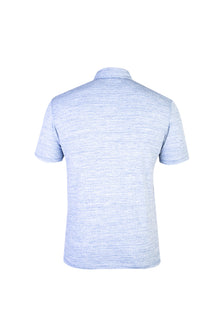 Mavi Yar?m ?talyan Yaka Gömlek T-shirt-Abdullah Ki??l?