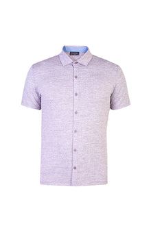 Mürdüm Yarım İtalyan Yaka Gömlek T-shirt