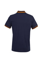 Koyu Lacivert Polo Yaka Desenli Slim Fit Dar Kesim T-shirt
