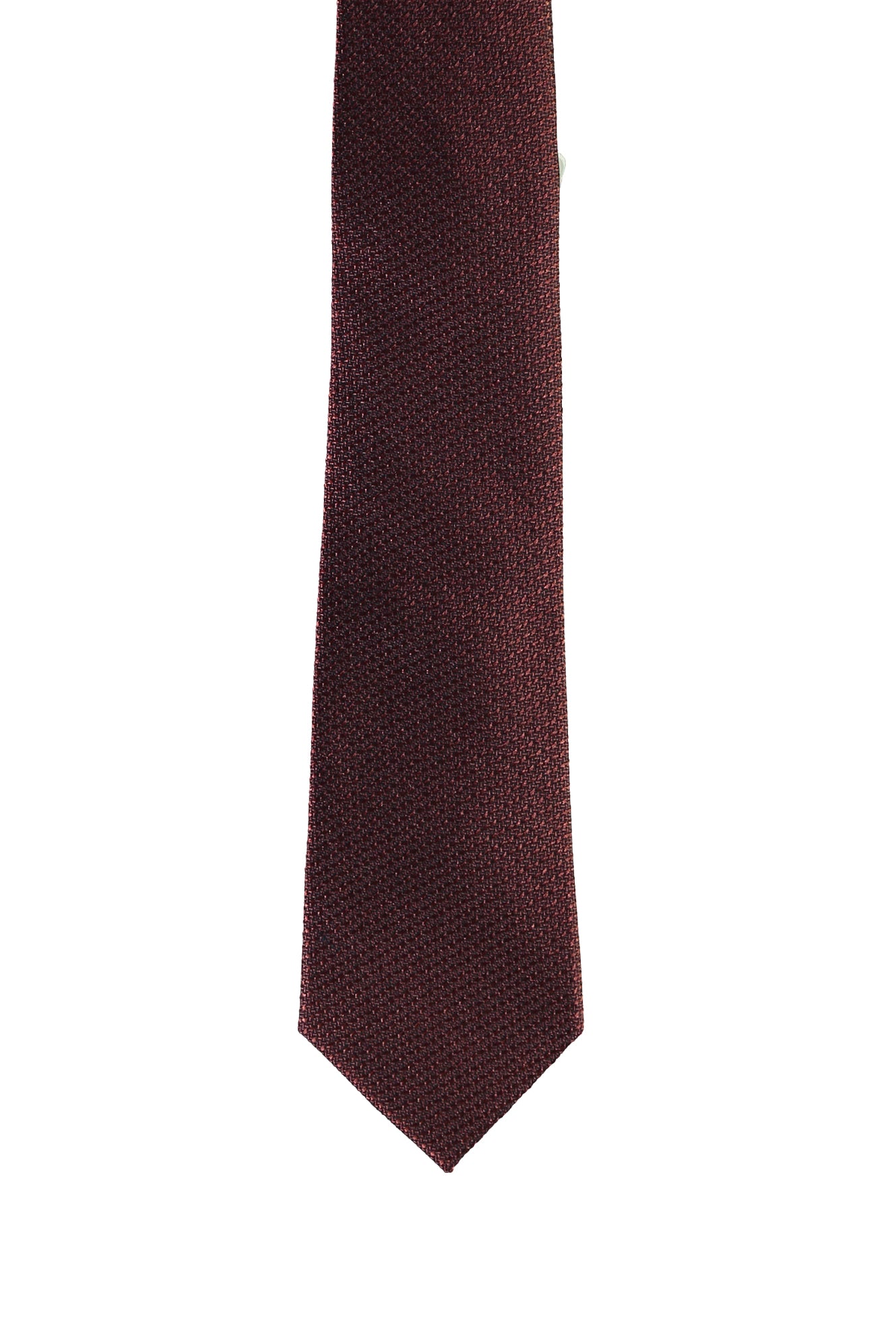 Koyu Bordo Desenli Kravat