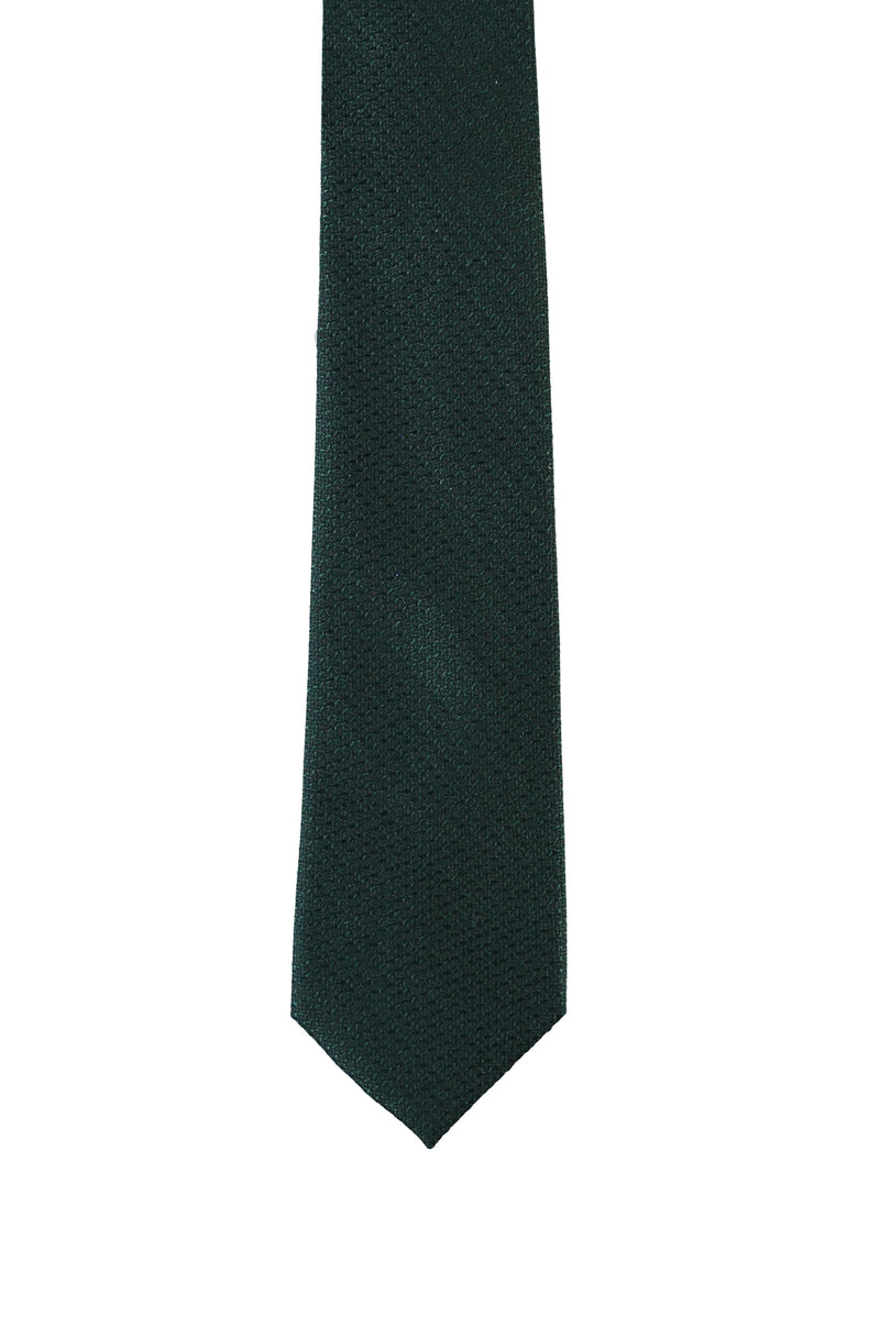 Koyu Yeşil Desenli Kravat