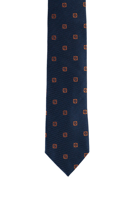 Açık Turuncu Desenli Kravat