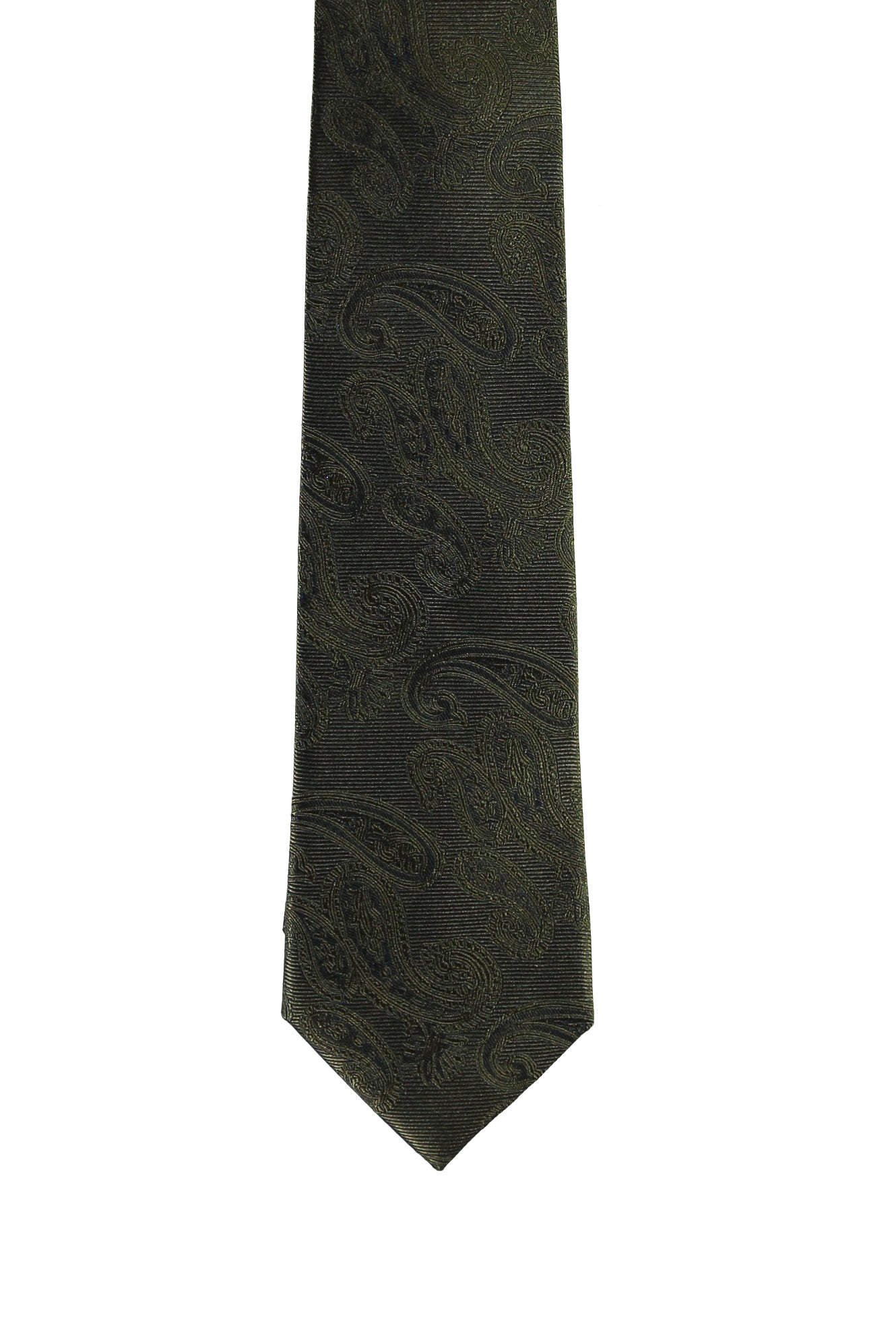 Orta Haki Desenli Kravat