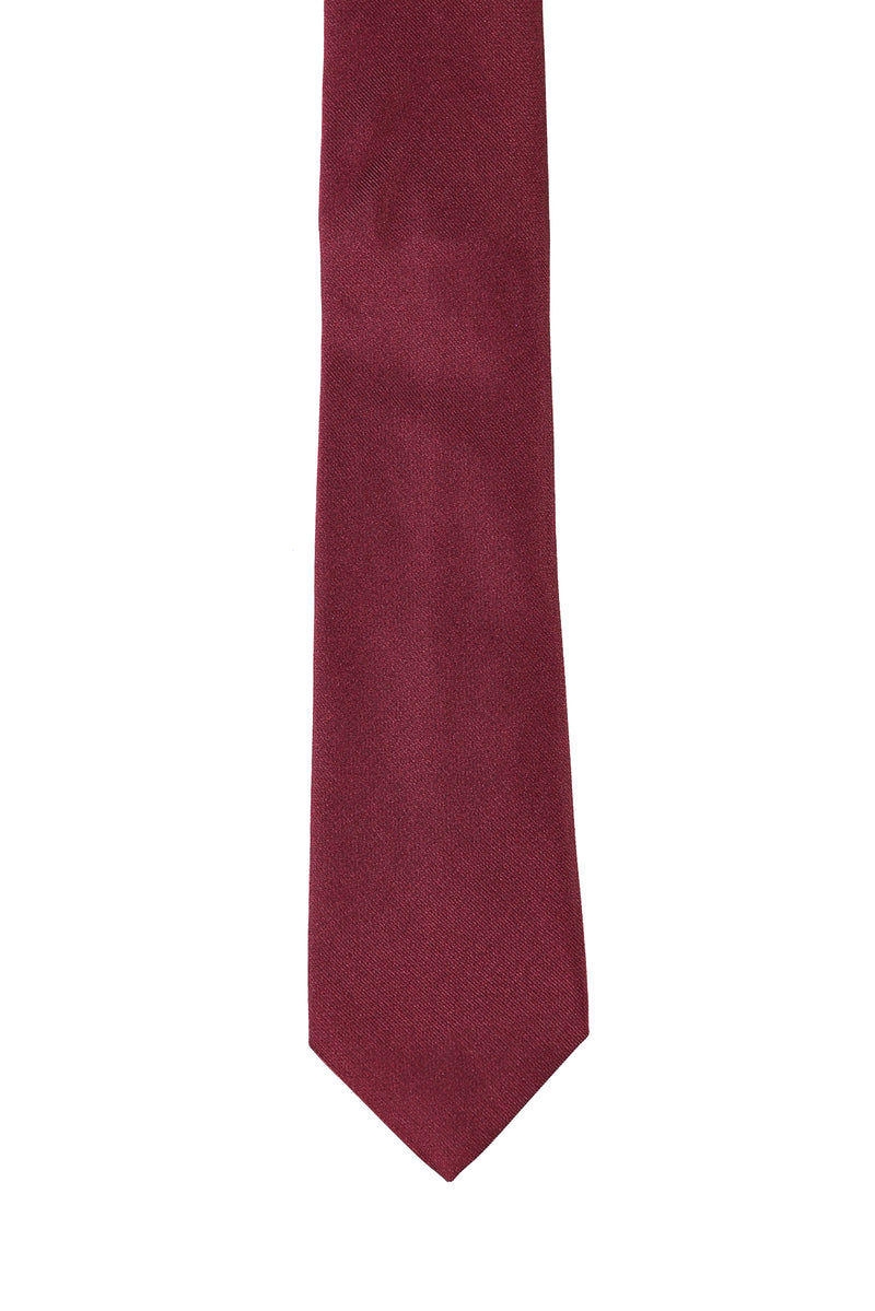 Koyu Bordo İtalyan Kravat