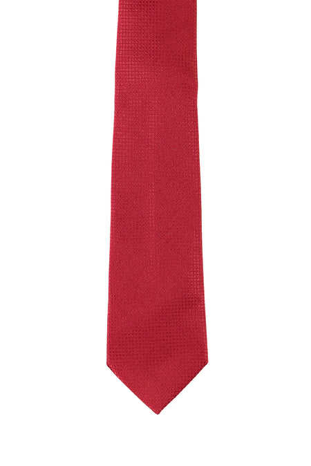Koyu Kırmızı İtalyan Desenli Kravat