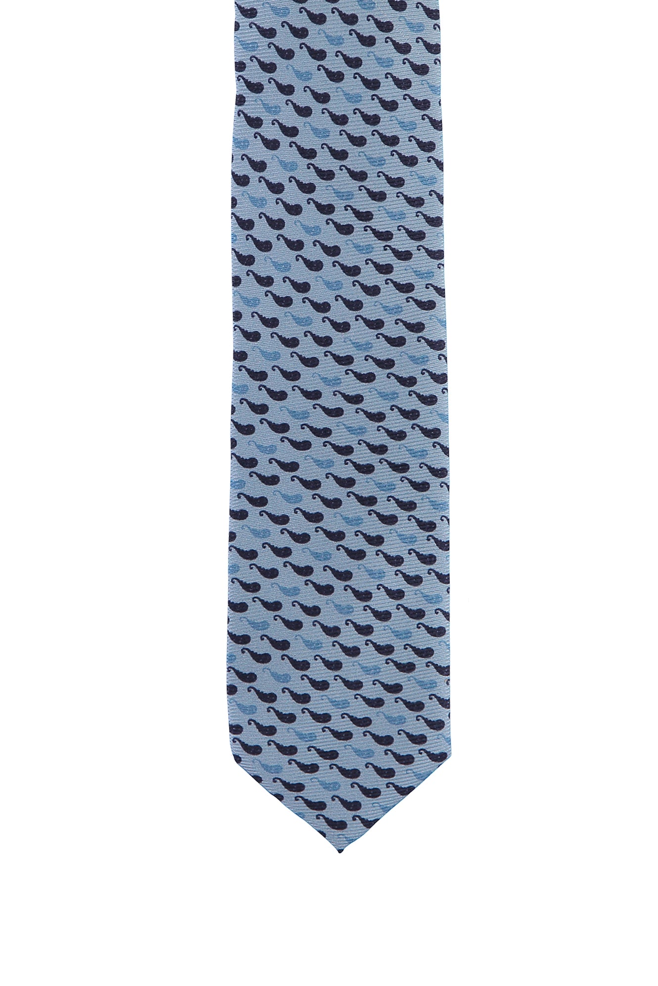 Açık Mavi Desenli Kravat