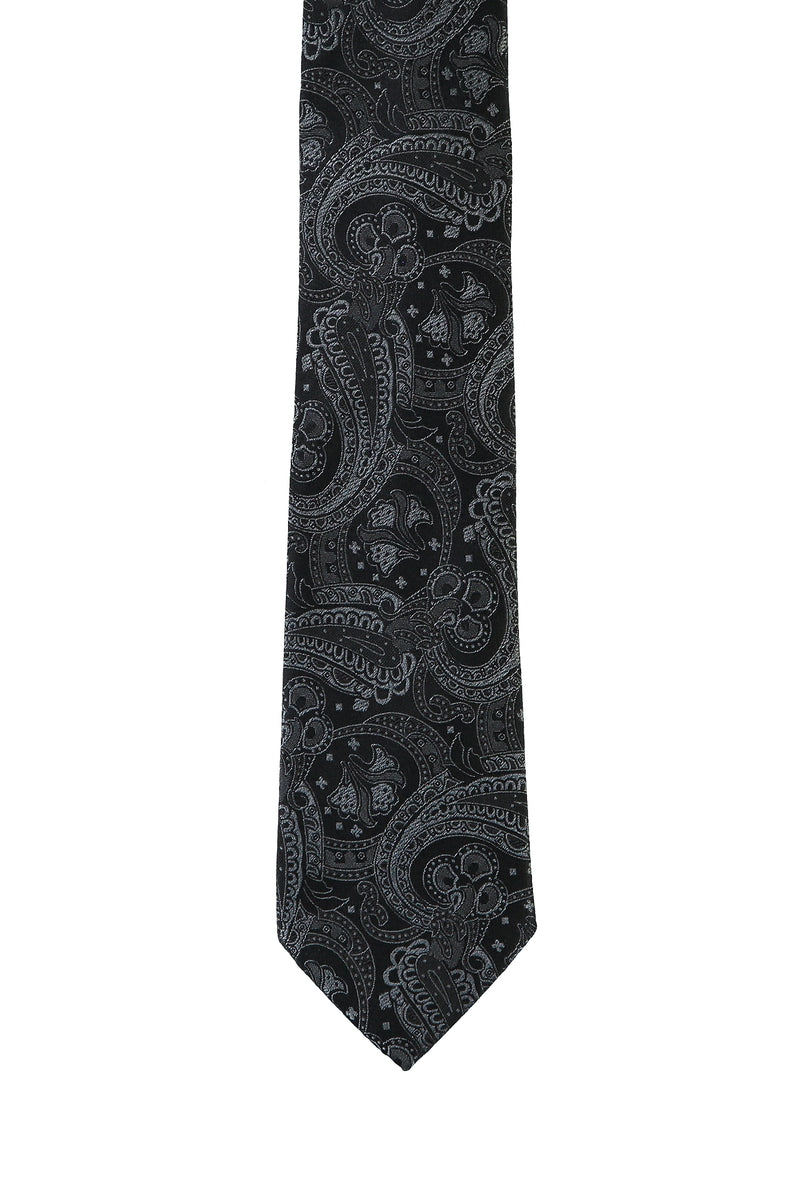 Koyu Lacivert İtalyan Desenli Kravat