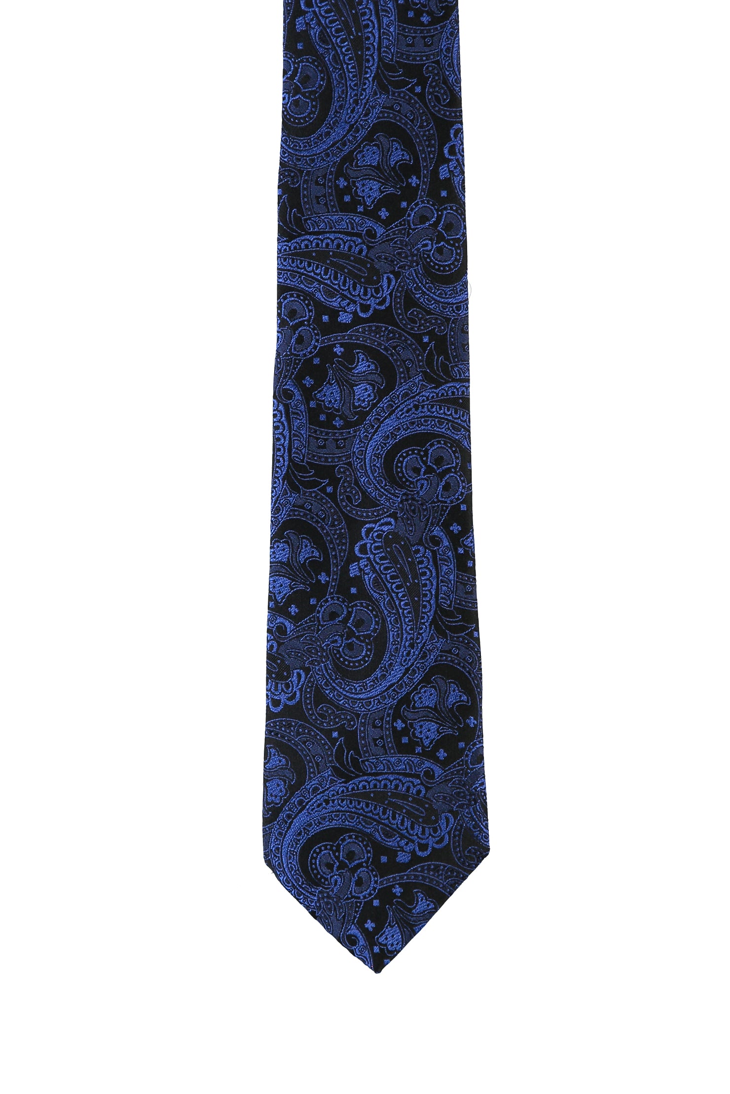 Saks Mavi İtalyan Desenli Kravat