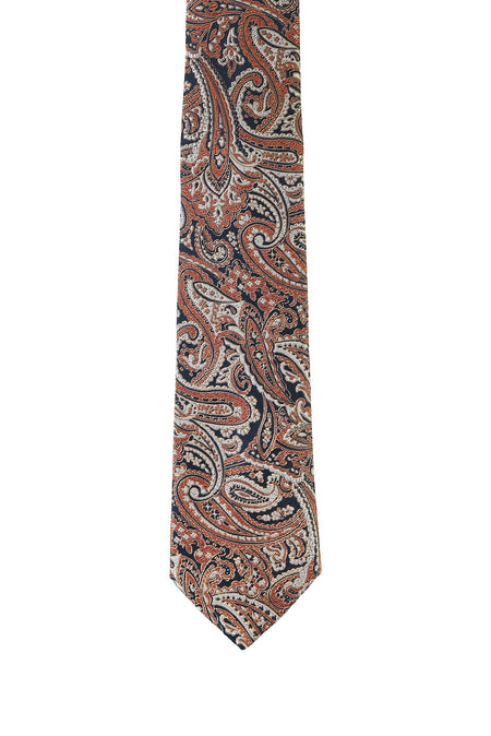 Açık Turuncu İtalyan Desenli Kravat