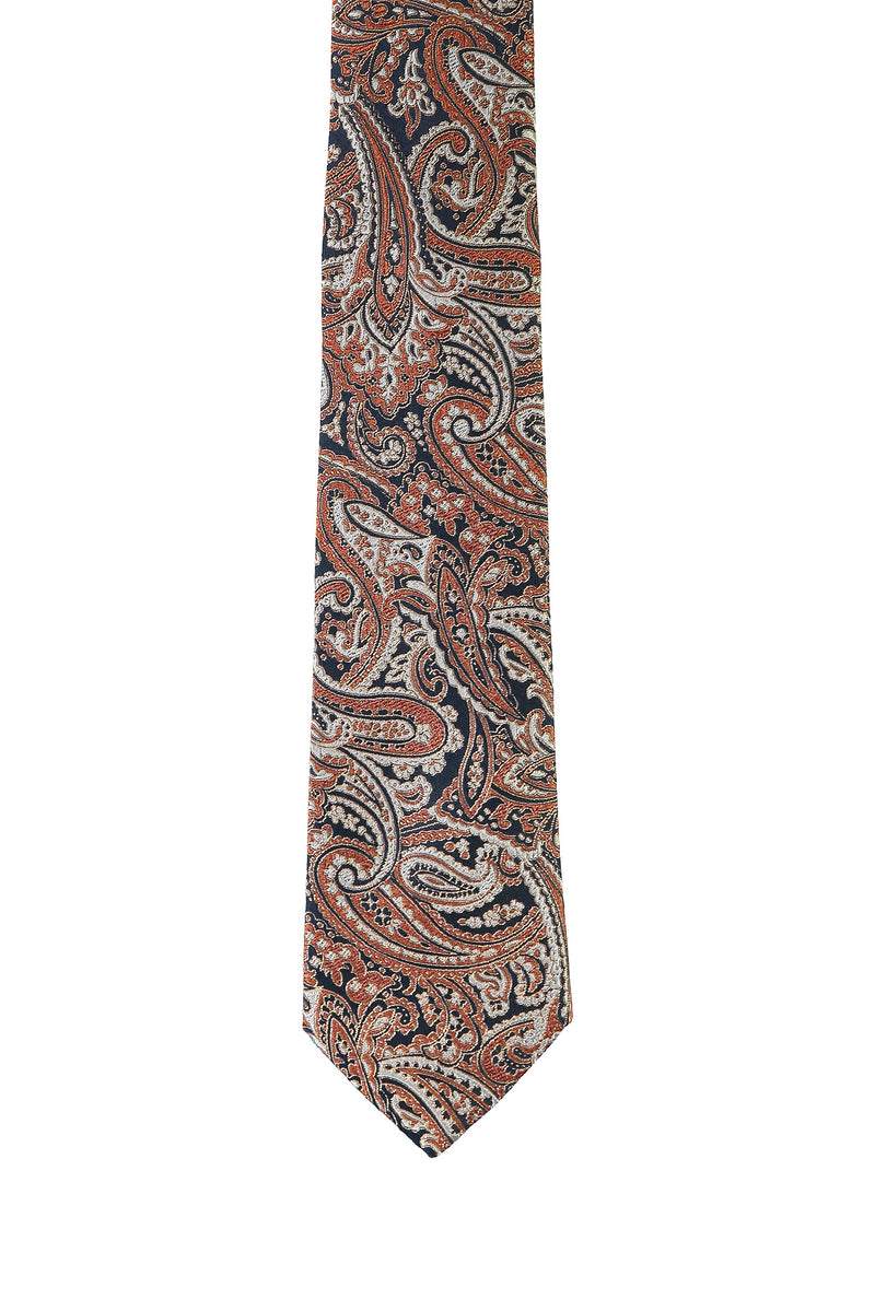 Açık Turuncu İtalyan Desenli Kravat