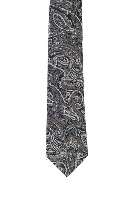 Orta Vizon İtalyan Desenli Kravat