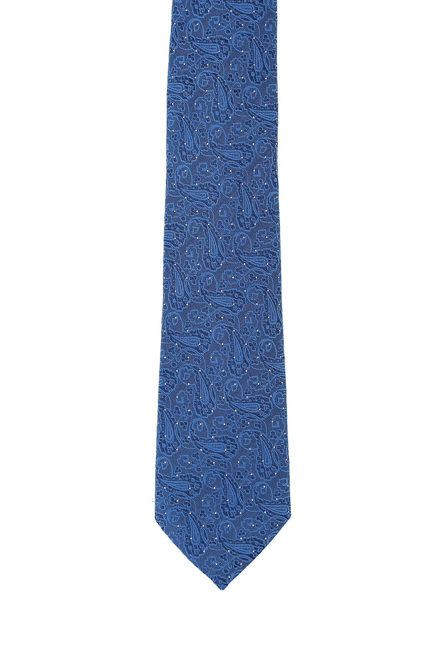 Mavi İtalyan Desenli Kravat