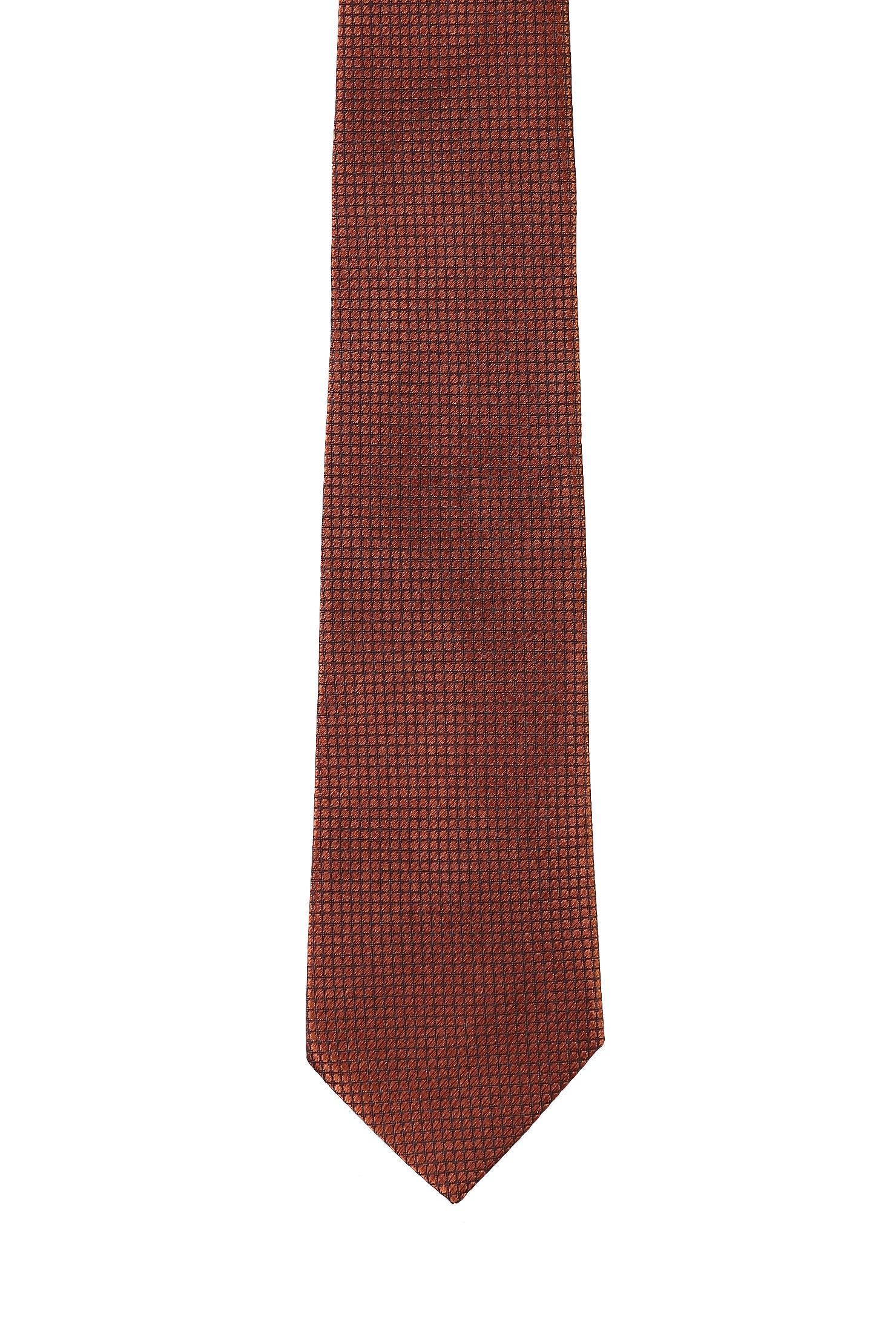 Kiremit İtalyan Desenli Kravat