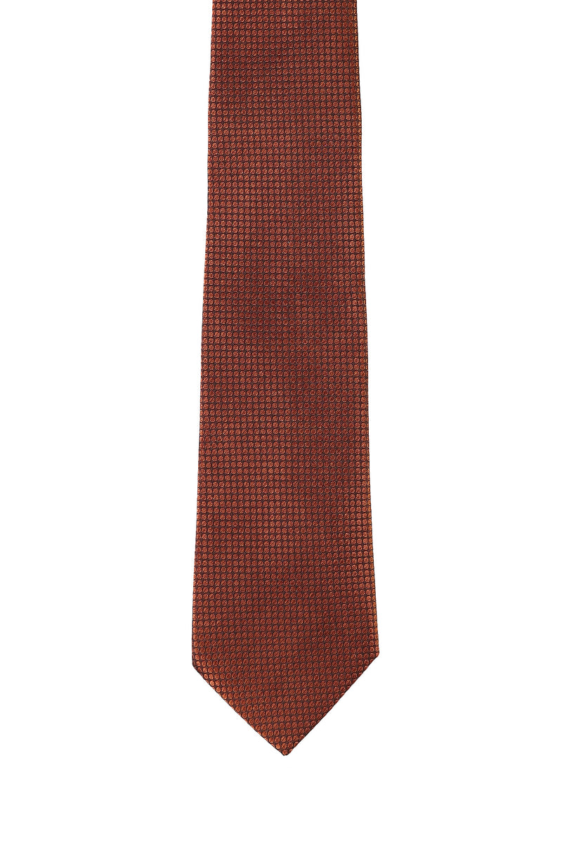 Kiremit İtalyan Desenli Kravat