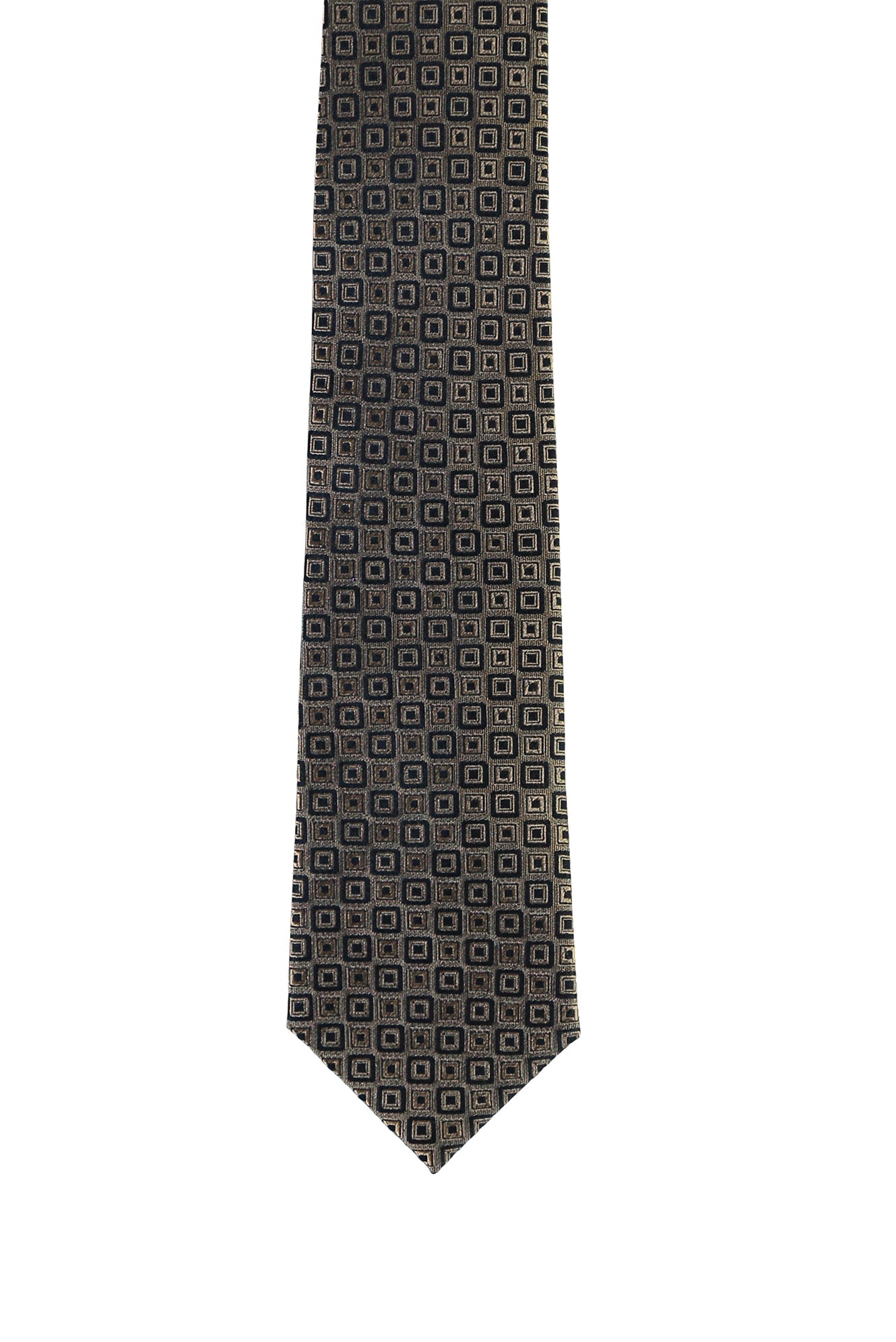 Orta Bej Desenli Kravat