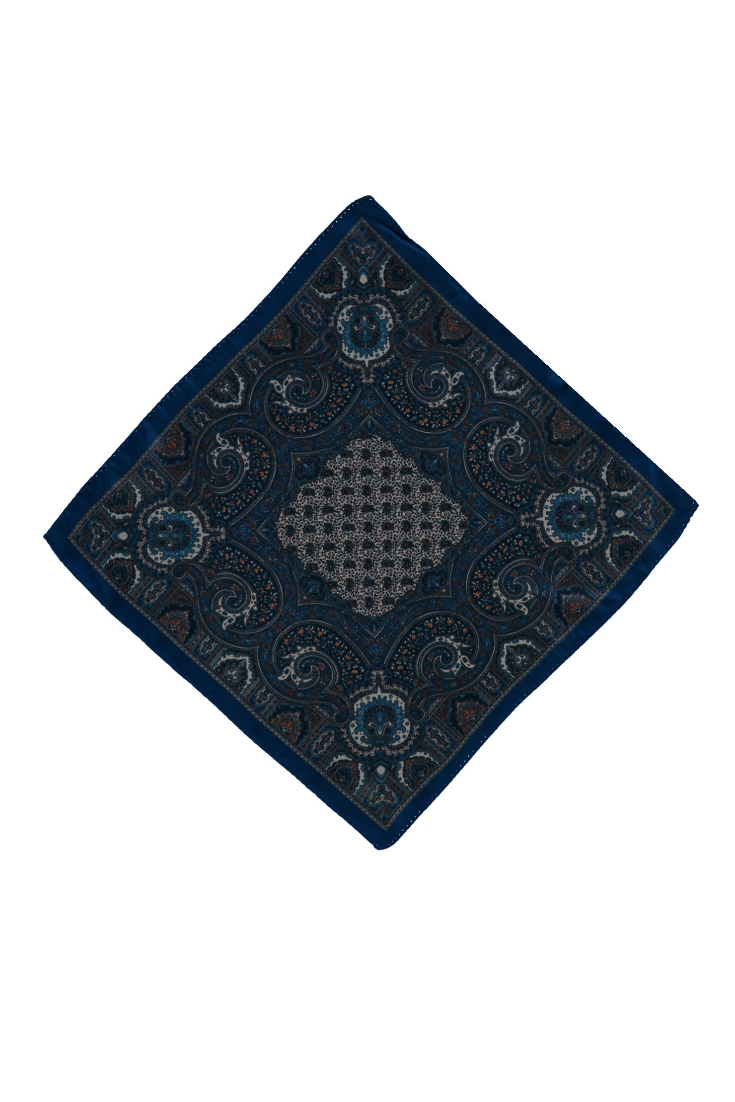 Açık Mavi İtalyan Desenli Mendil