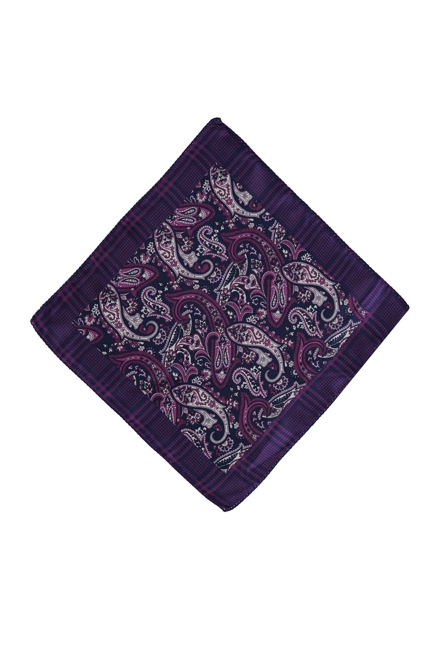 Açık Mor İtalyan Desenli Mendil