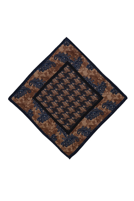 Açık Kahve  İtalyan Desenli Mendil