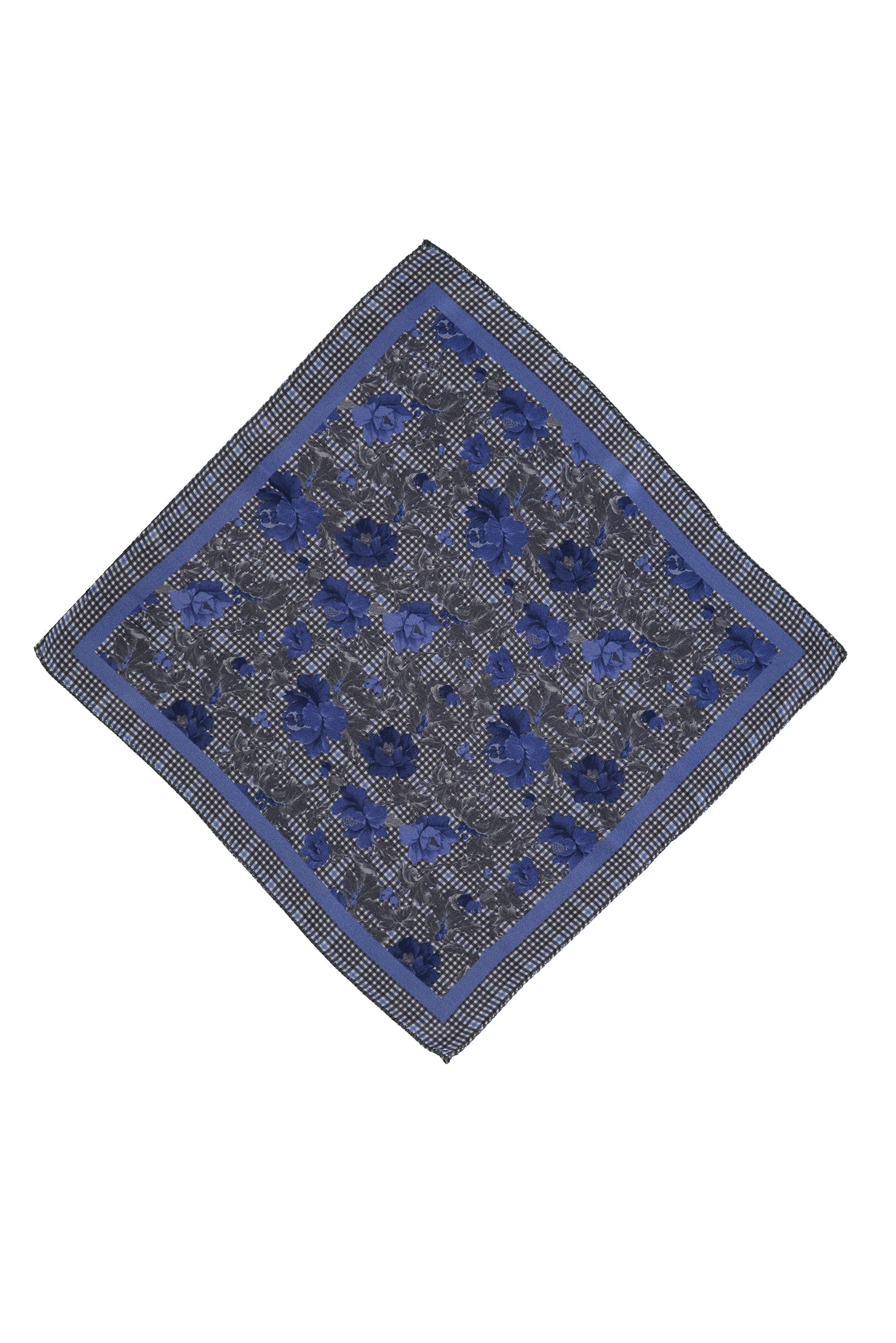 Mavi İtalyan Desenli Mendil