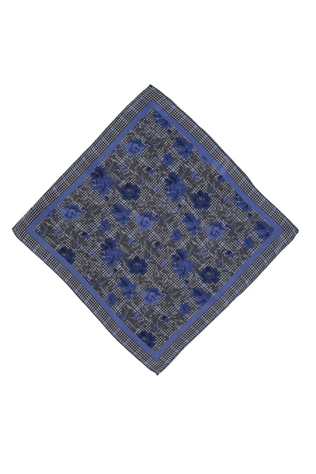 Mavi İtalyan Desenli Mendil