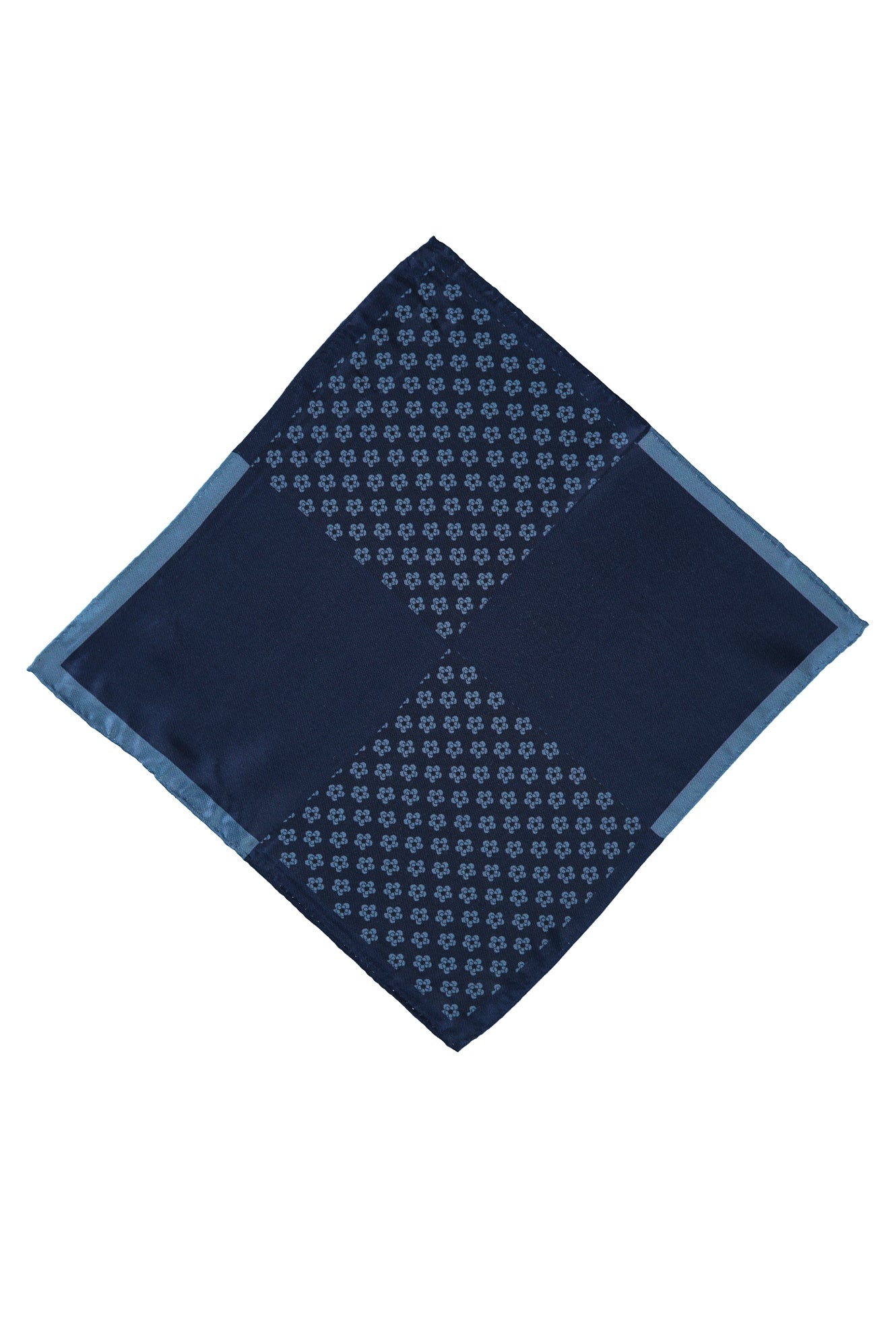 Koyu Mavi  Desenli Mendil