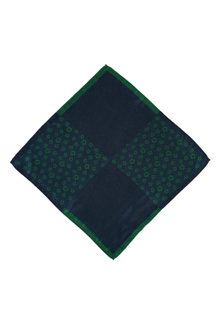 Koyu Yeşil Desenli Mendil