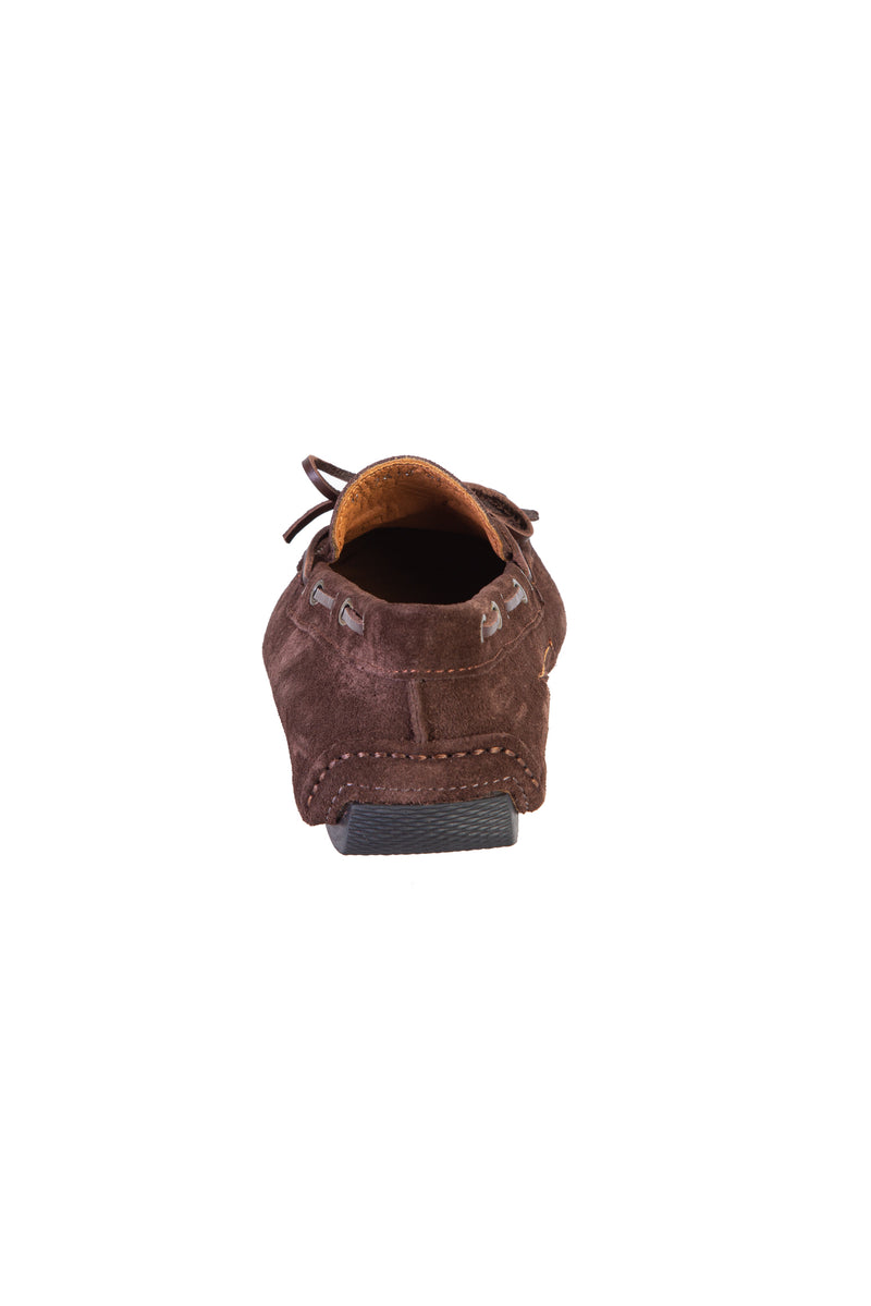 Koyu Kahve Süet Casual Loafer Ayakkabı
