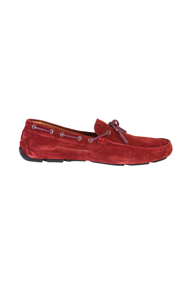 Koyu Bordo Süet Casual Loafer Ayakkabı