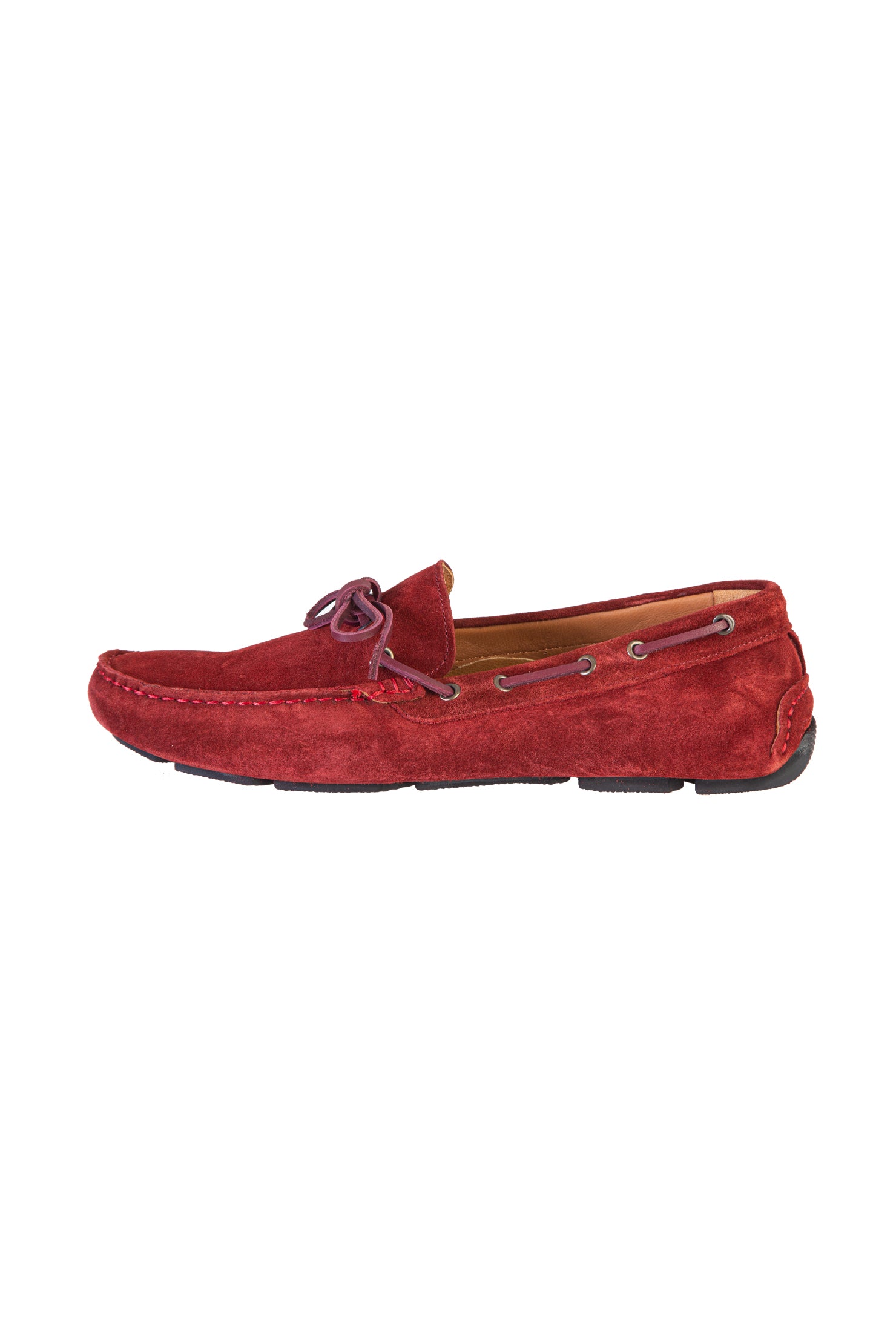 Koyu Bordo Süet Casual Loafer Ayakkabı