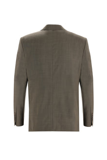 Orta Kahve Relaxed Fit Rahat Kesim Yün Takım Elbise