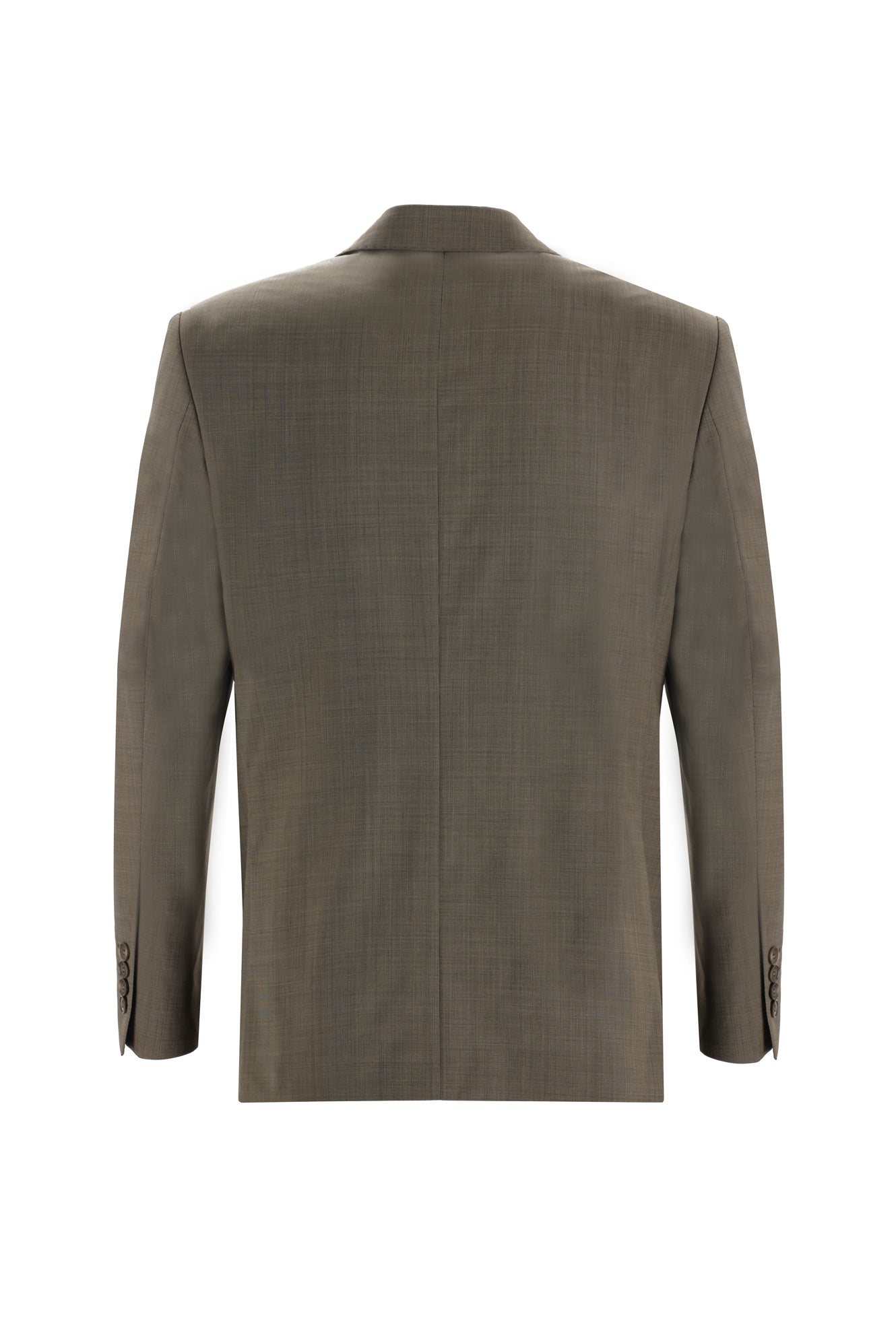Orta Kahve Slim Fit Dar Kesim Klasik Yün Takım Elbise