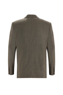 Orta Kahve 4 Drop Relaxed Fit Rahat Kesim Yün Tak?m Elbise-Abdullah Ki??l?