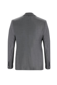 Orta Gri 7 Drop Slim Fit Dar Kesim Yün Tak?m Elbise-Abdullah Ki??l?