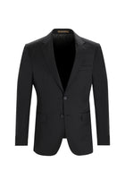 Siyah Relaxed Fit Rahat Kesim Klasik Yün Takım Elbise