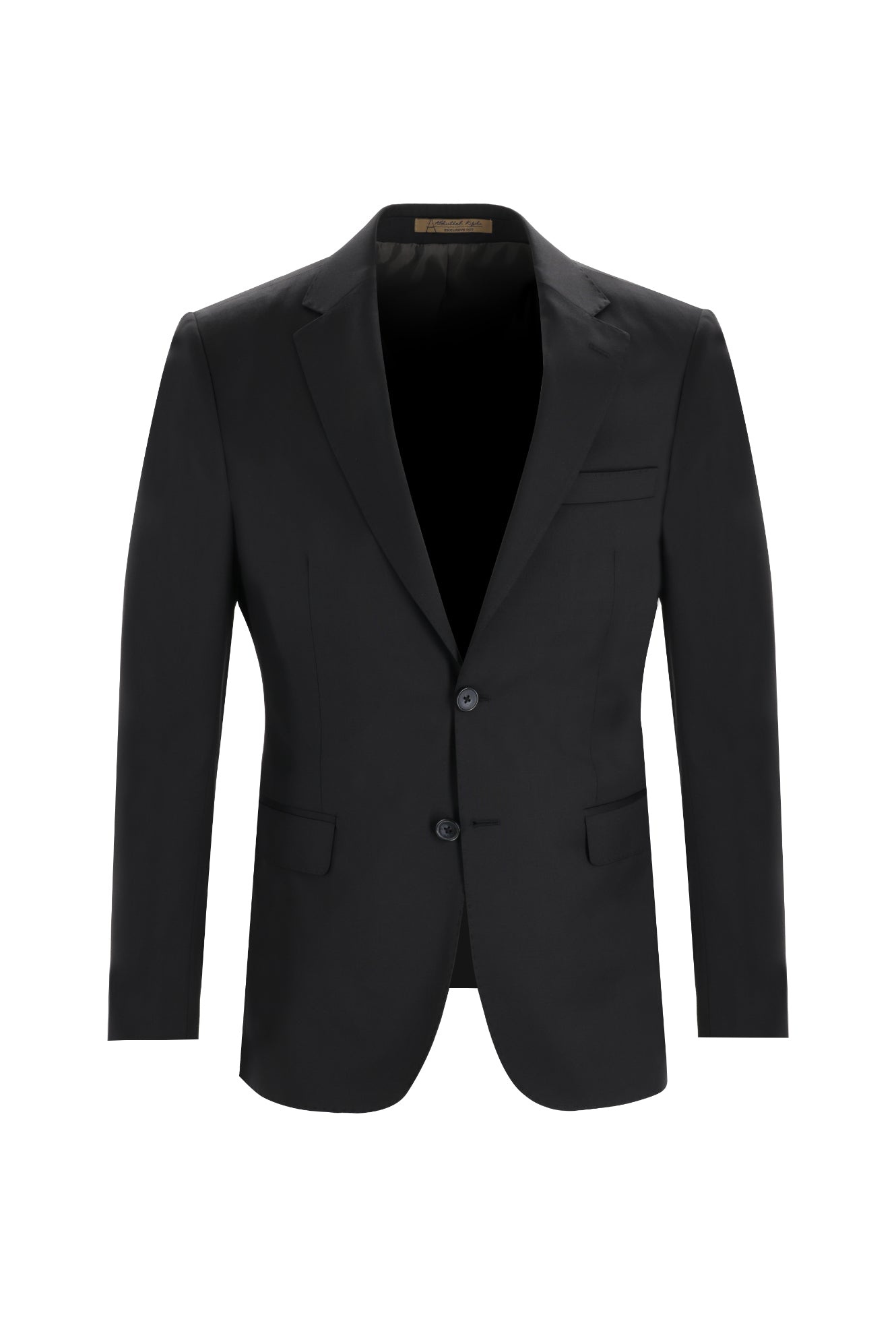 Siyah Regular Fit Klasik Yün Takım Elbise