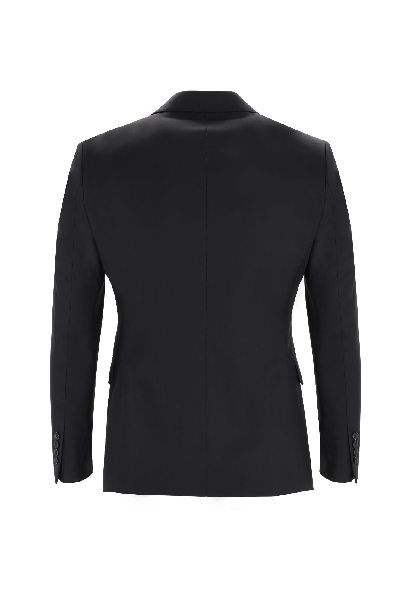 Siyah Relaxed Fit Rahat Kesim Klasik Yün Takım Elbise