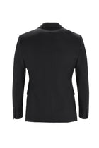 Siyah Slim Fit Dar Kesim Klasik Yün Guabello Takım Elbise