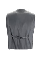Siyah Slim Fit Dar Kesim Yelekli Yün Takım Elbise