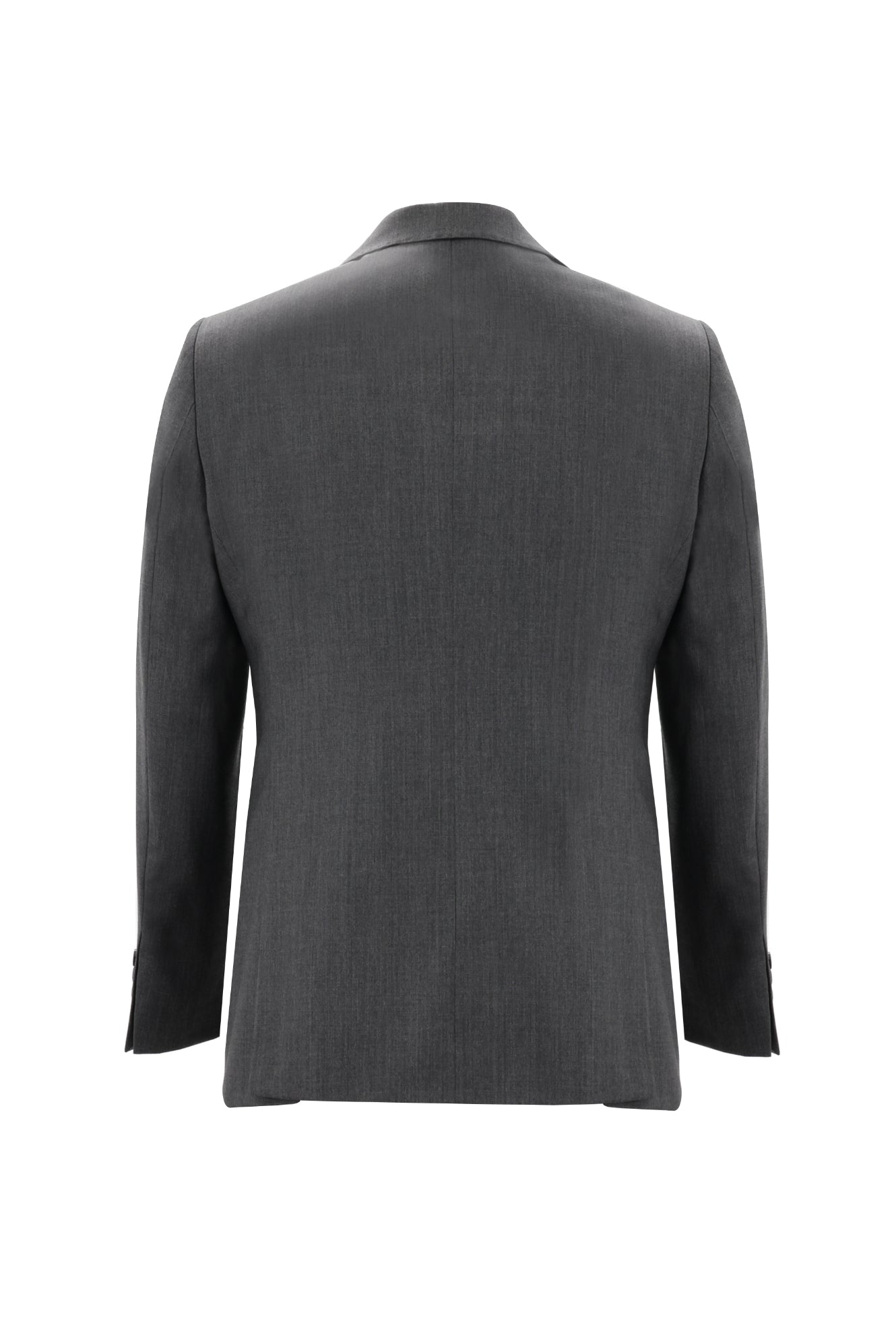 Açık Antrasit Relaxed Fit Rahat Kesim Yünlü Klasik Takım Elbise