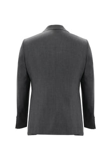 Açık Antrasit Slim Fit Dar Kesim Yünlü Klasik Takım Elbise