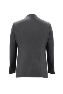 Aç?k Antrasit 7 Drop Slim Fit Dar Kesim Yünlü Tak?m Elbise-Abdullah Ki??l?