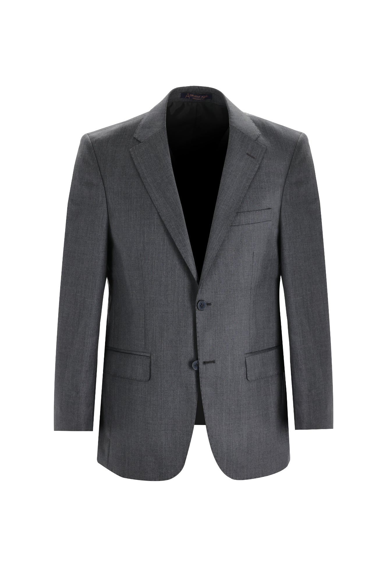 Açık Antrasit Relaxed Fit Rahat Kesim Yünlü Klasik Takım Elbise