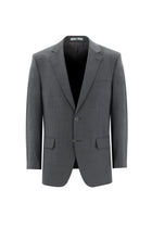 Orta Gri 7 Drop Slim Fit Dar Kesim Yünlü Tak?m Elbise-Abdullah Ki??l?