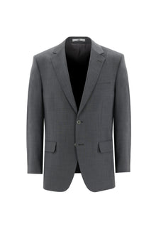 Orta Gri 7 Drop Slim Fit Dar Kesim Yünlü Tak?m Elbise-Abdullah Ki??l?