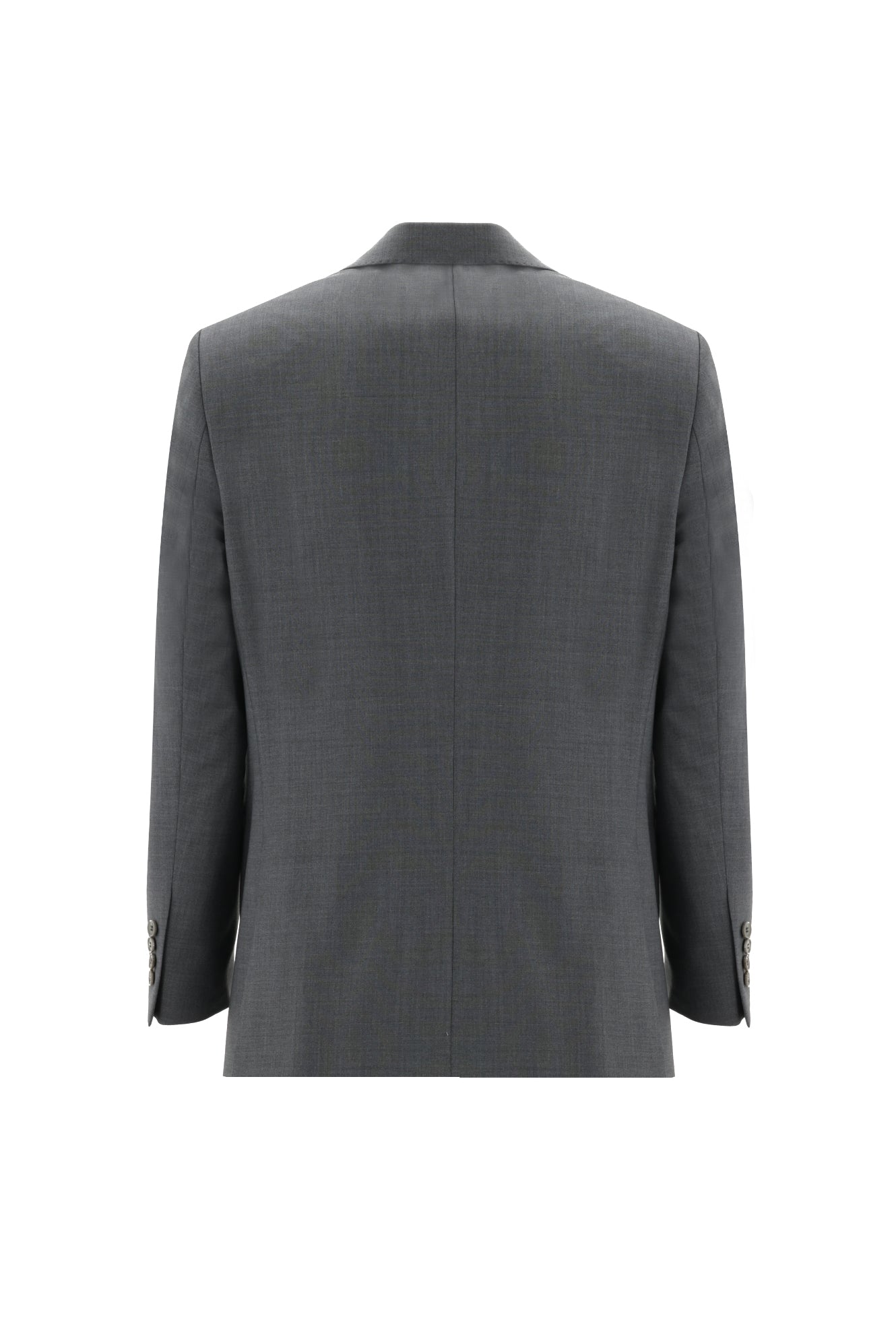 Orta Gri Slim Fit Dar Kesim Yünlü Klasik Takım Elbise