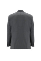 Orta Gri Slim Fit Dar Kesim Yünlü Klasik Takım Elbise