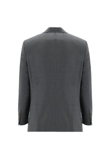 Orta Gri 7 Drop Slim Fit Dar Kesim Yünlü Tak?m Elbise-Abdullah Ki??l?