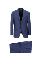 Orta Lacivert Regular Fit Yünlü Klasik Takım Elbise