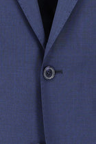 Orta Lacivert Regular Fit Yünlü Klasik Takım Elbise