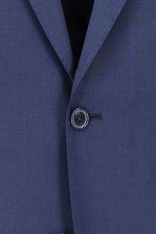 Orta Lacivert Regular Fit Yünlü Klasik Takım Elbise